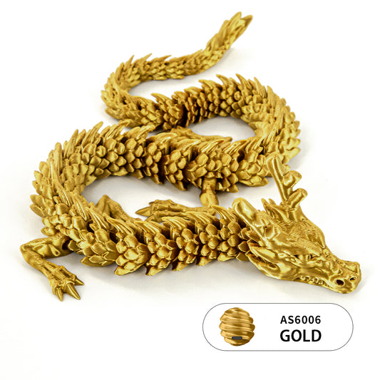 10PCS 3D Printed Flexible Articulated Dragon Set