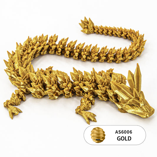 10PCS 3D printed crystal dragon