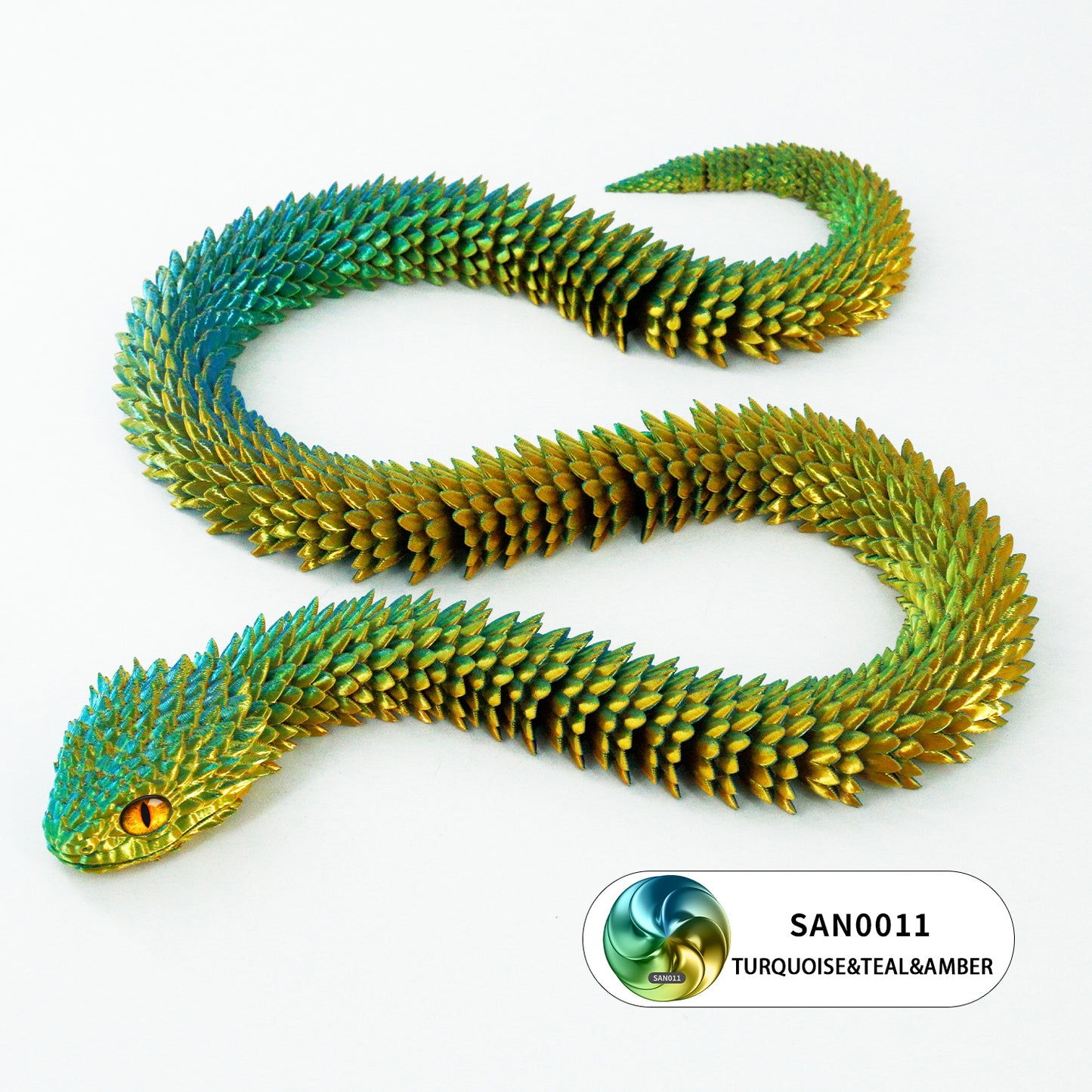 24’’ 3D Printed Articulated Snake Toy