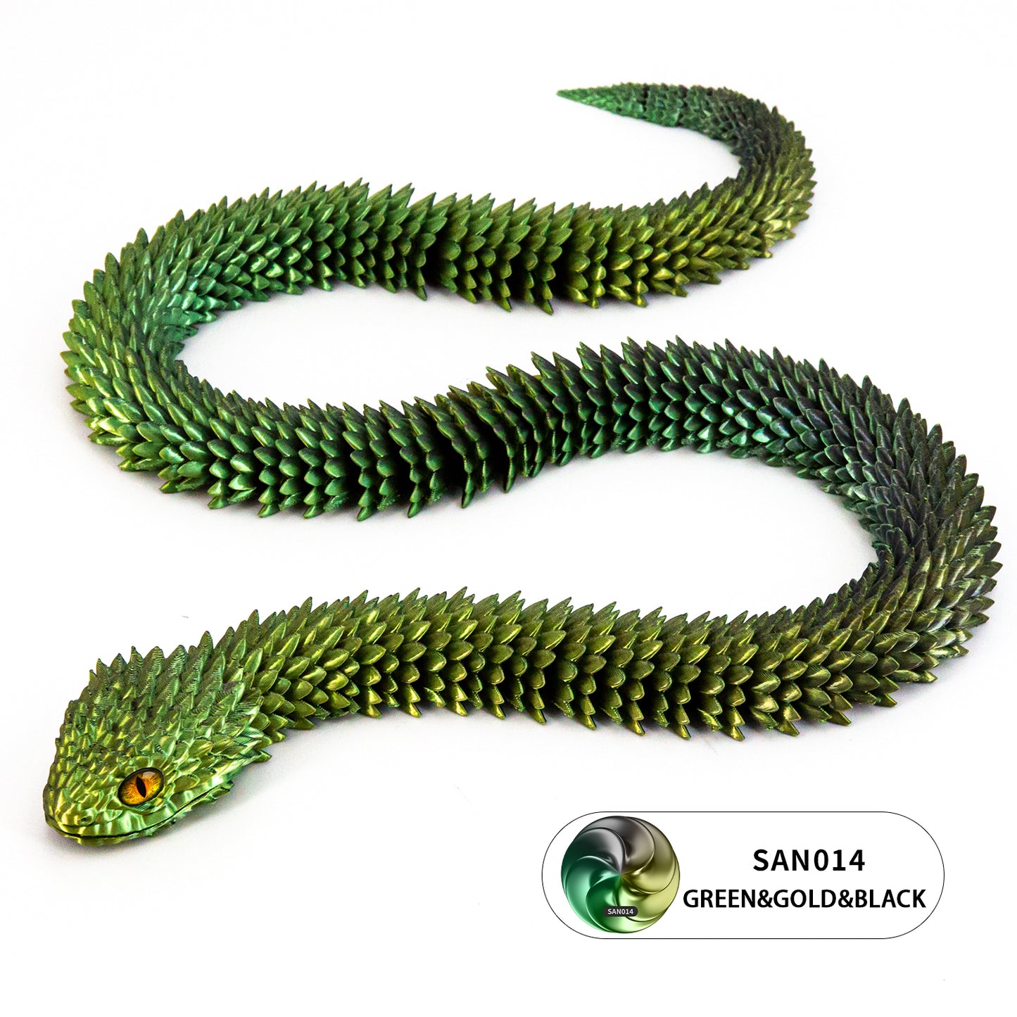 24’’ 3D Printed Articulated Snake Toy
