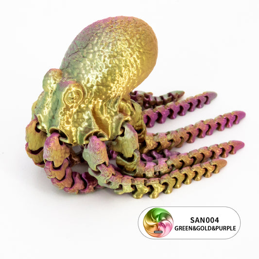 10PCS 3D Printed Articulated Octopus Toy