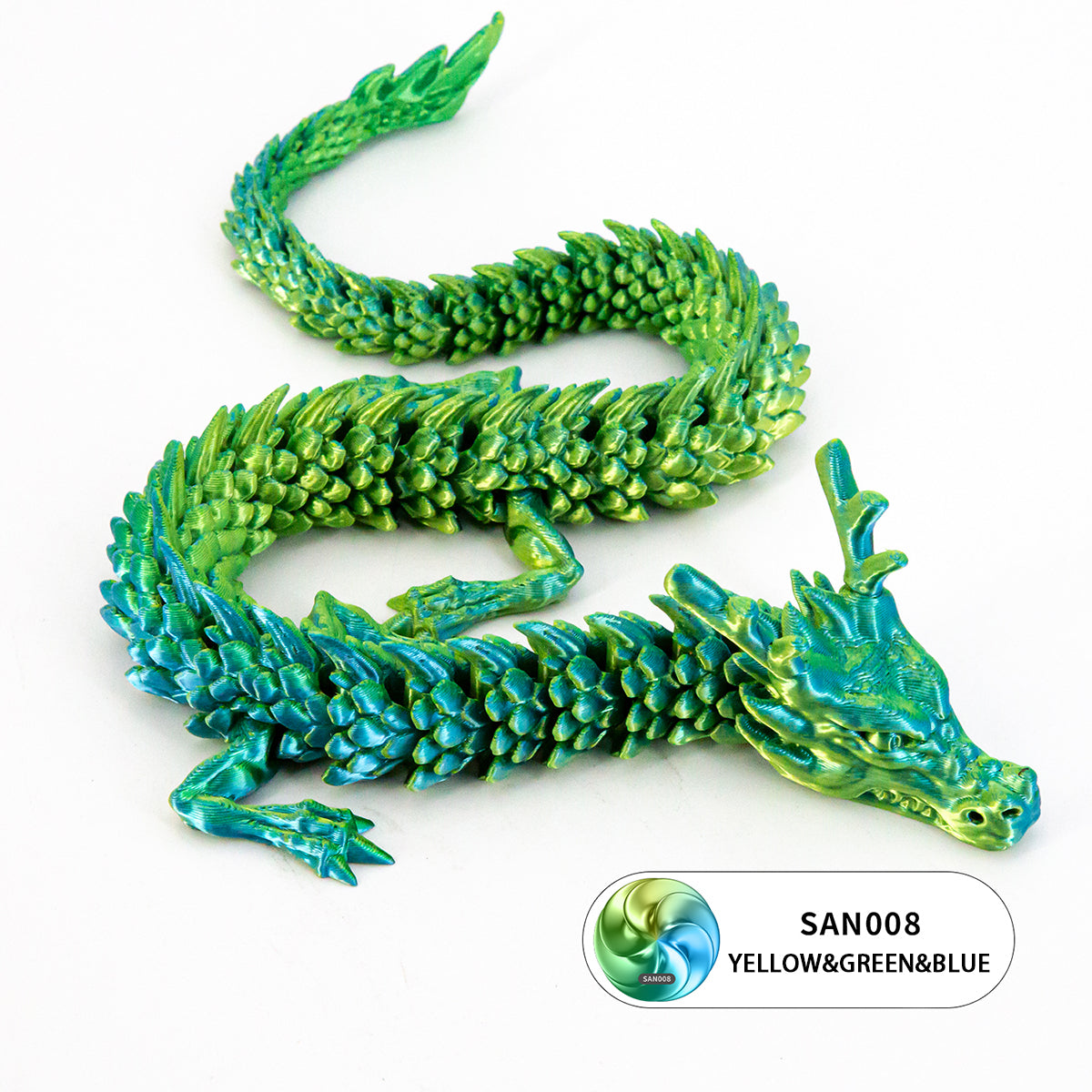 10PCS 3D Printed Flexible Articulated Dragon Set