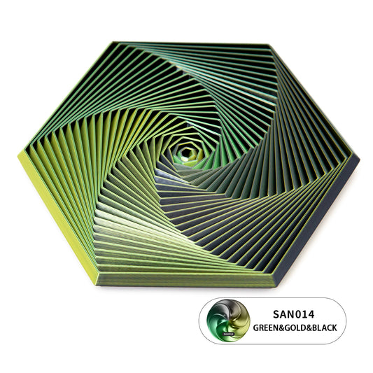 3pcs 3D printed hexagon