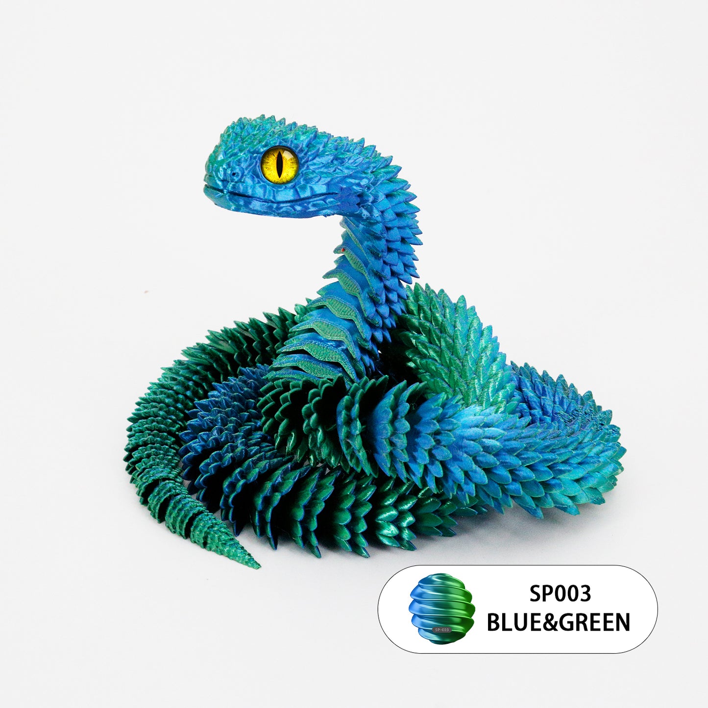 24’’ 3D Printed Articulated Snake Toy
