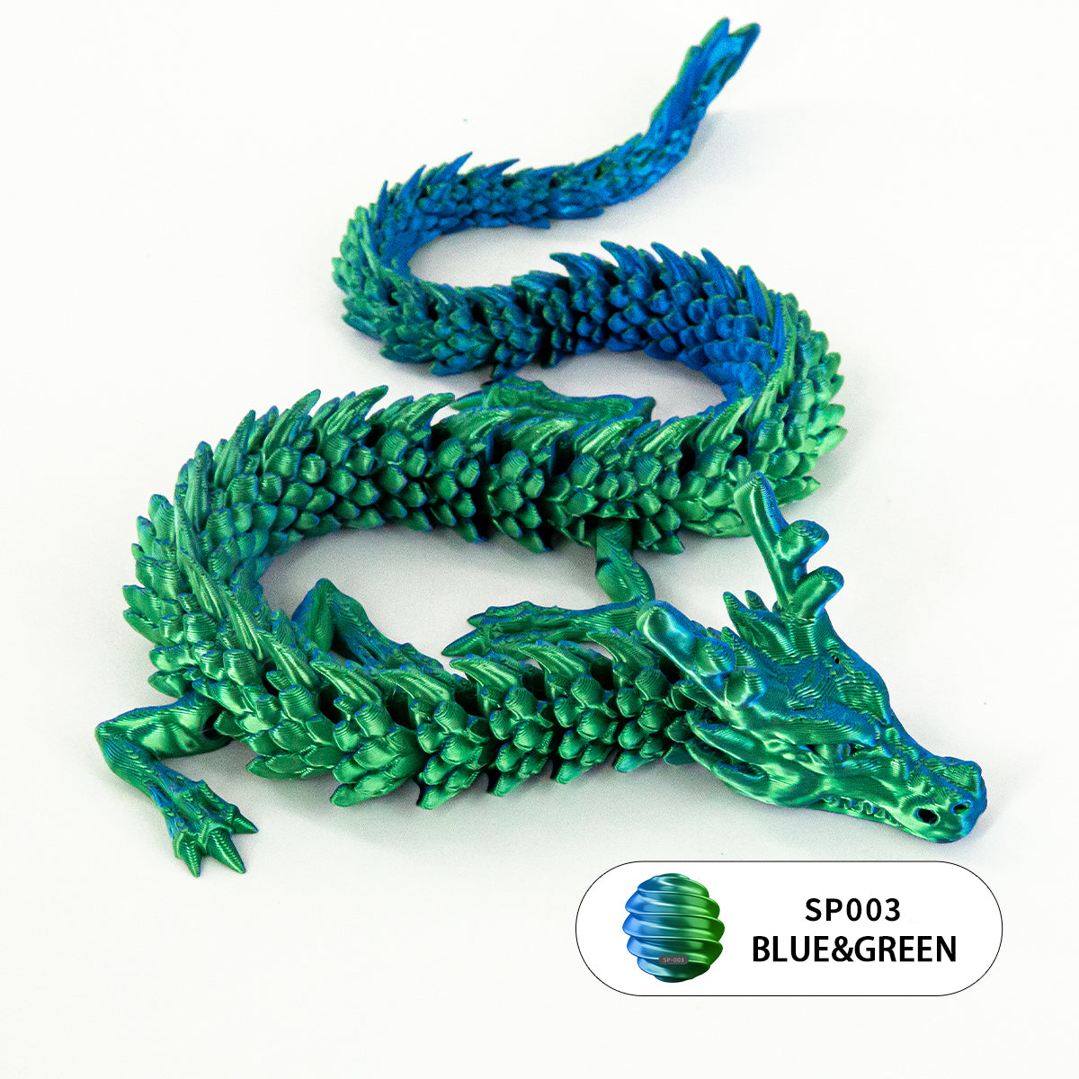 10PCS 3D Printed Flexible Articulated Dragon Set
