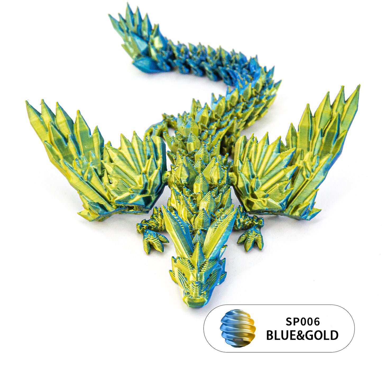 10PCS 3D Printed Articulated Winged Dragon