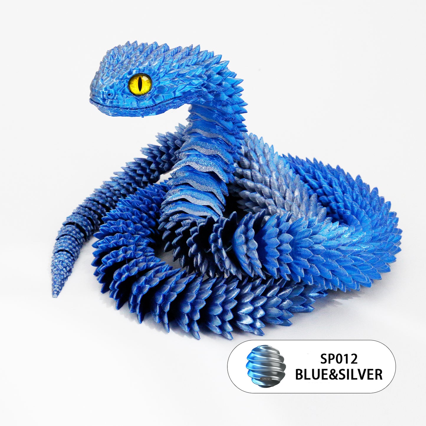 24’’ 3D Printed Articulated Snake Toy