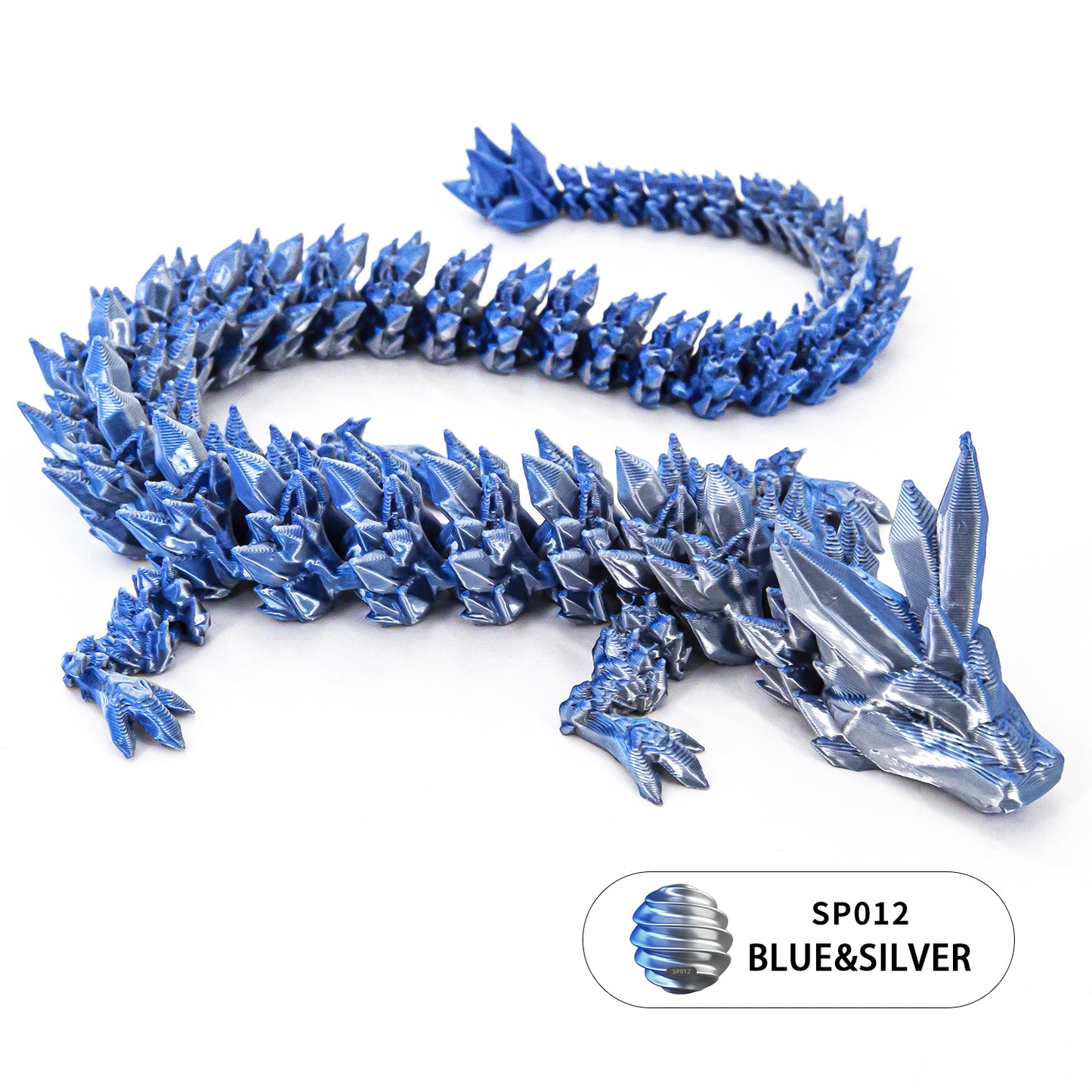 10PCS 3D printed crystal dragon