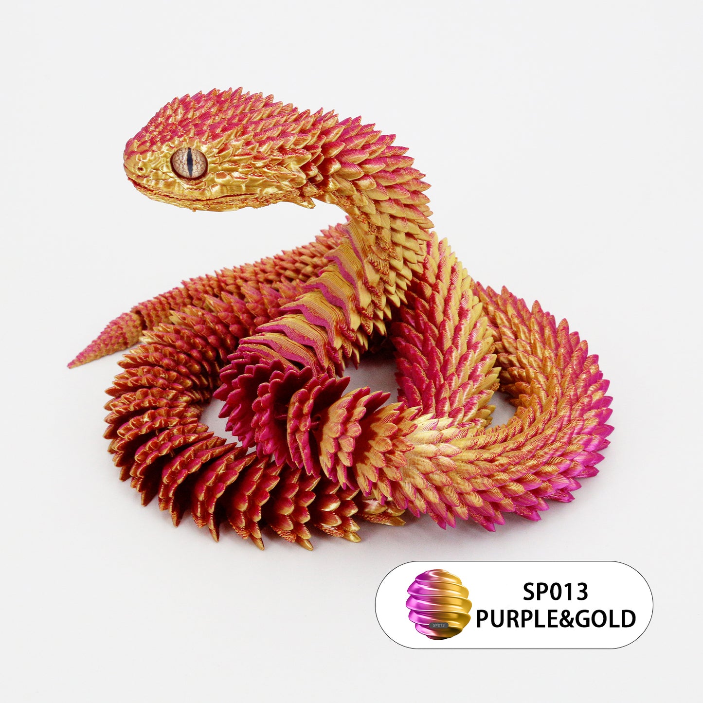 24’’ 3D Printed Articulated Snake Toy