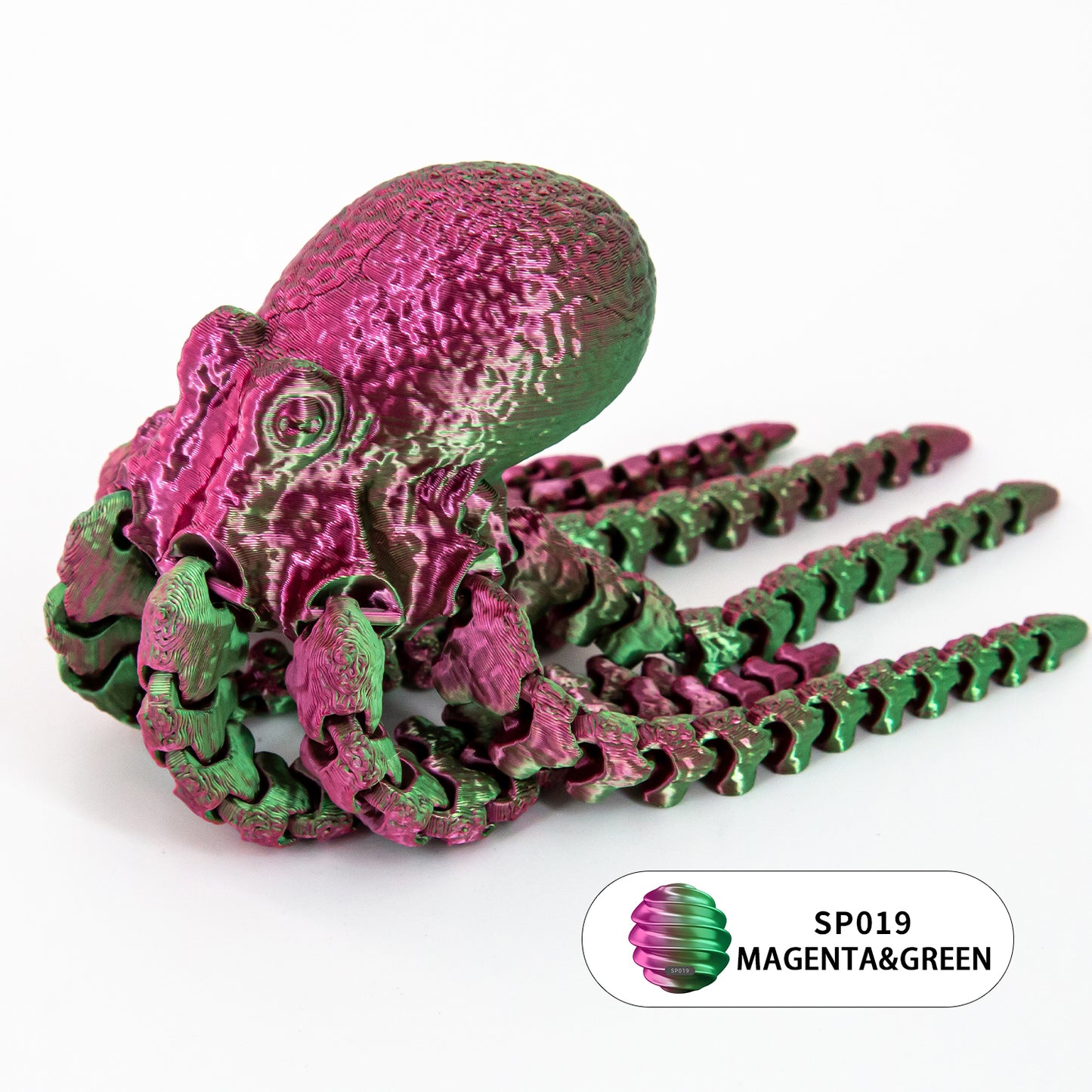 10PCS 3D Printed Articulated Octopus Toy