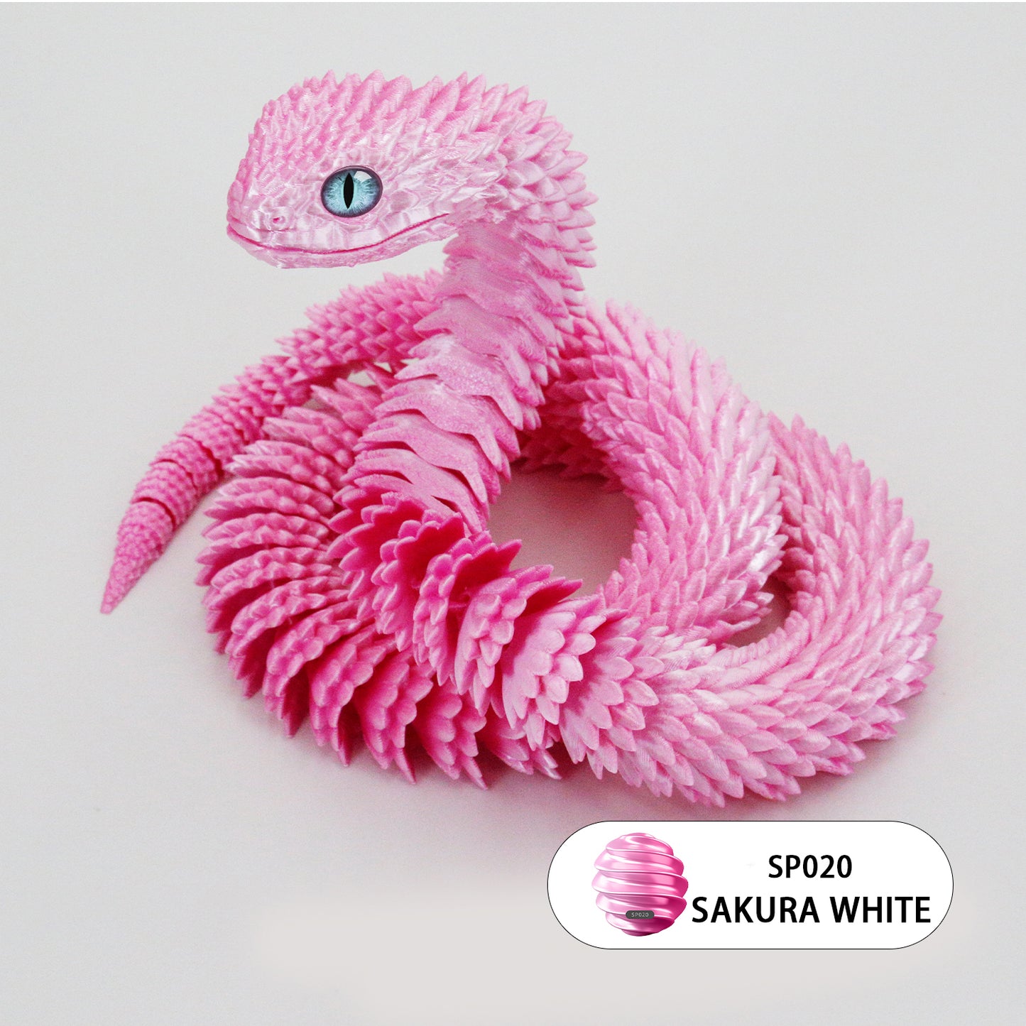 24’’ 3D Printed Articulated Snake Toy