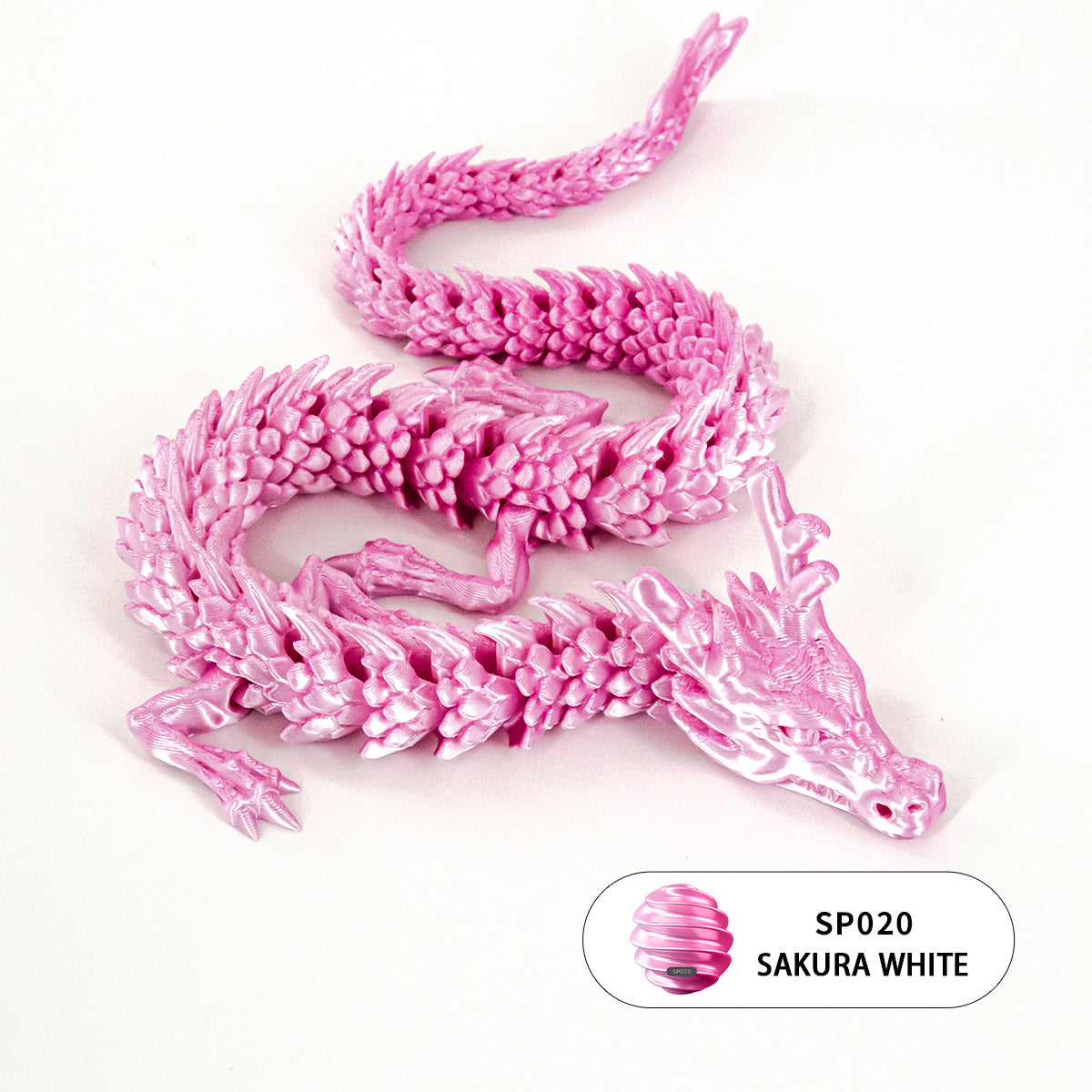 10PCS 3D Printed Flexible Articulated Dragon Set