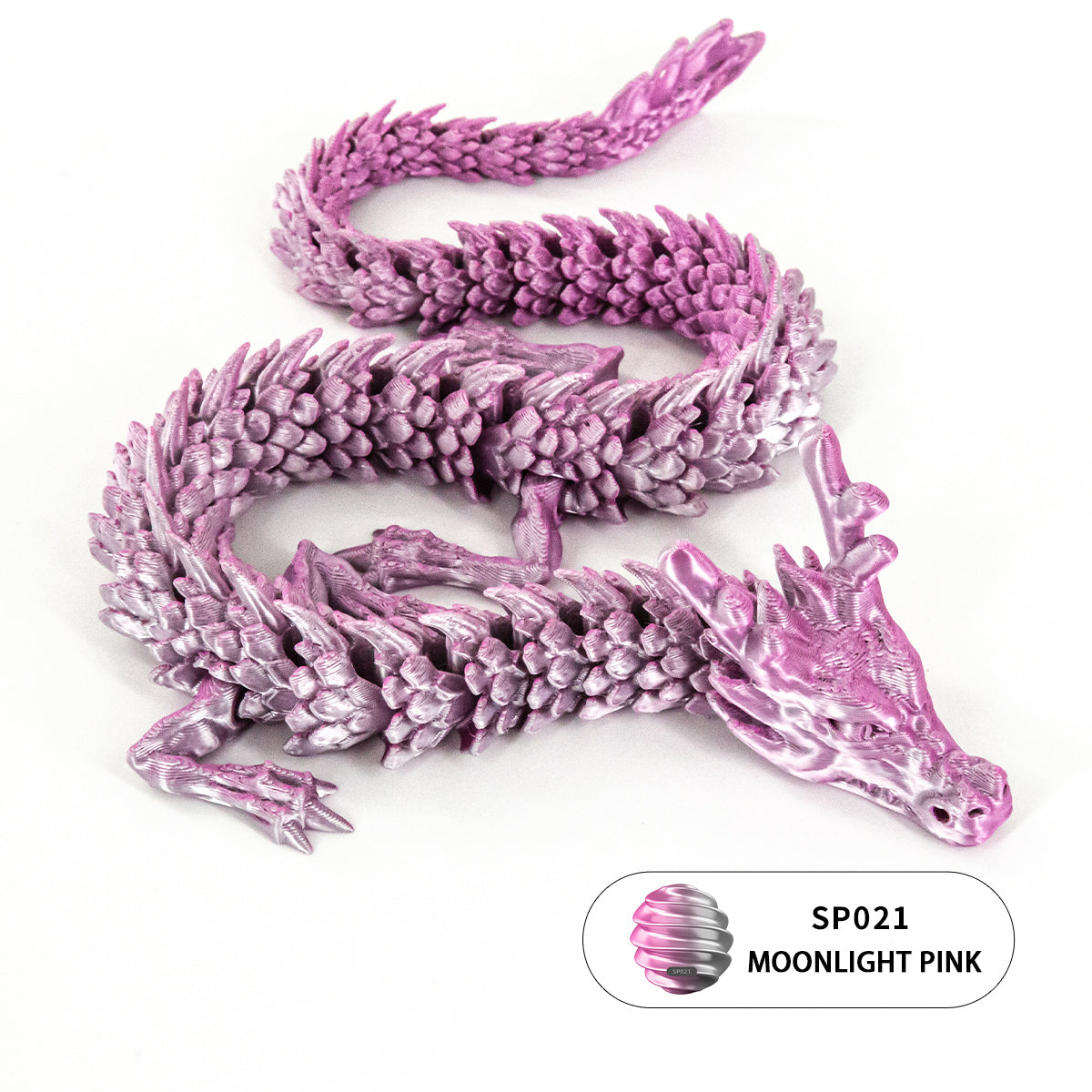 10PCS 3D Printed Flexible Articulated Dragon Set