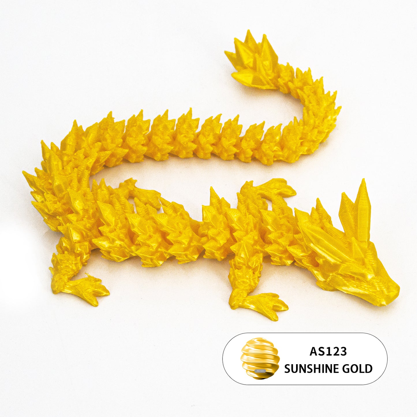 10PCS 3D printed crystal dragon