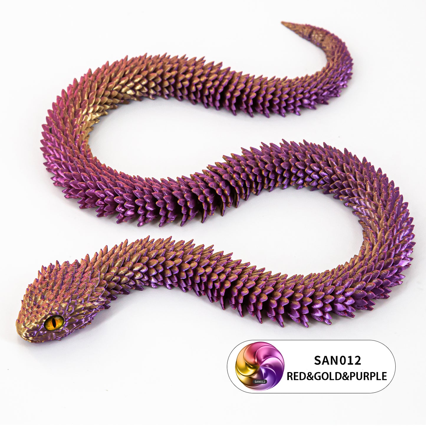 24’’ 3D Printed Articulated Snake Toy