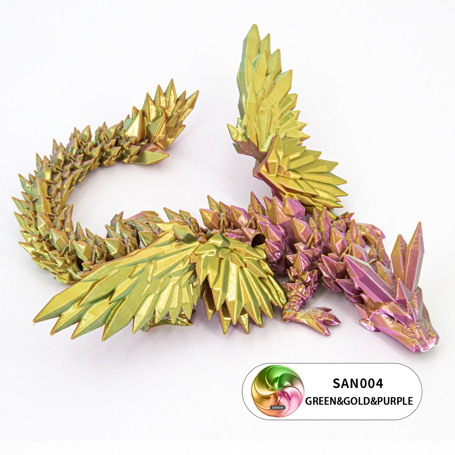 10PCS 3D Printed Articulated Winged Dragon