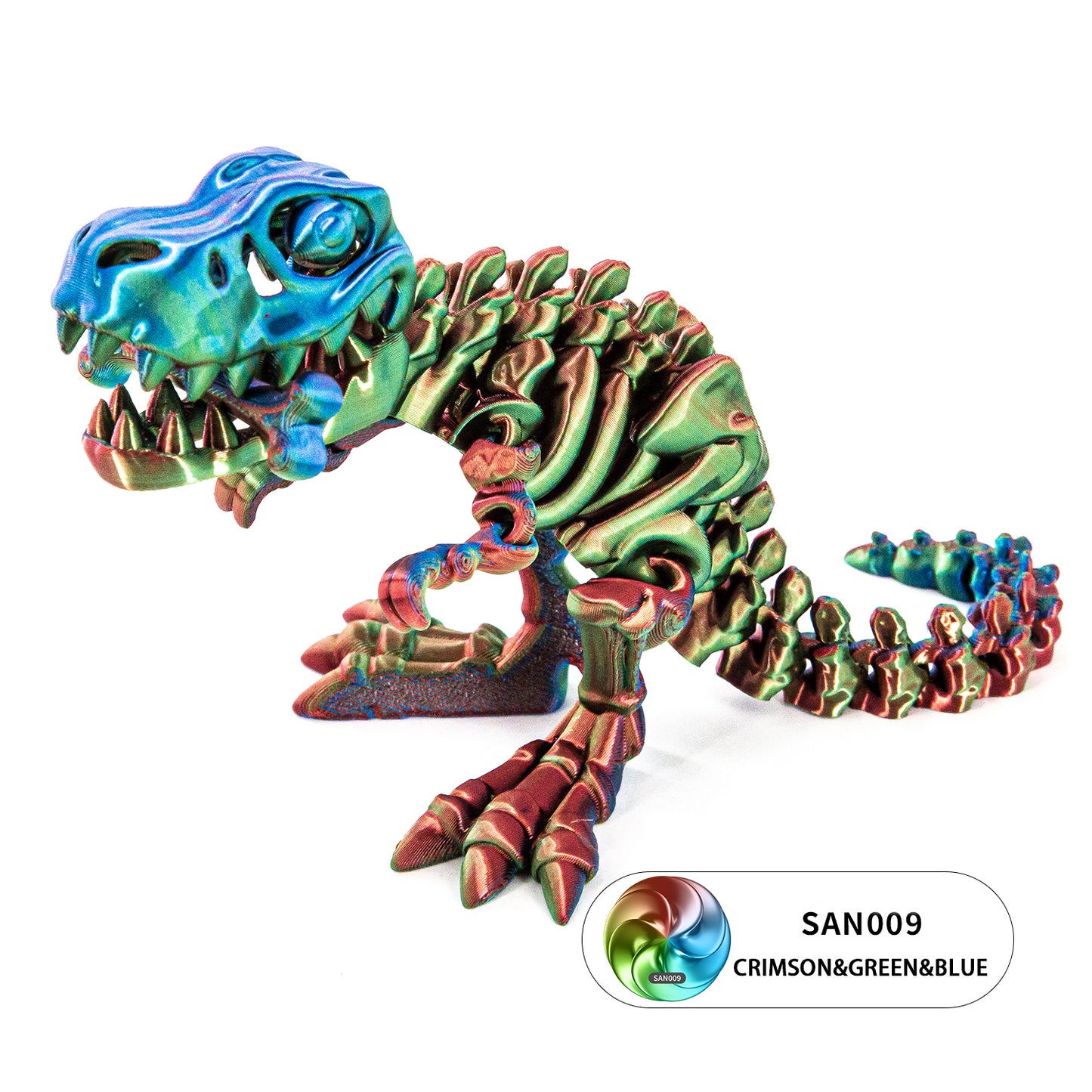 5pcs 11.8'' 3D Printed Articulated T-Rex