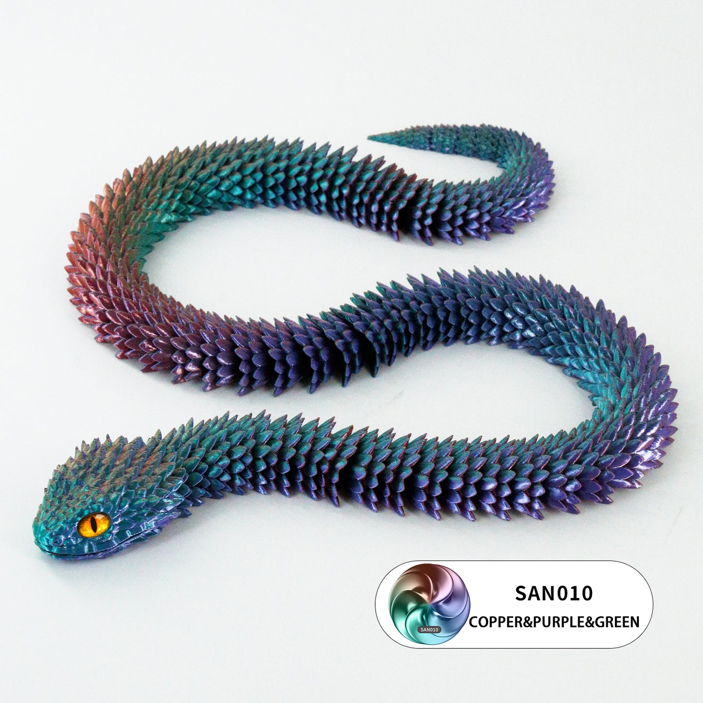 24’’ 3D Printed Articulated Snake Toy