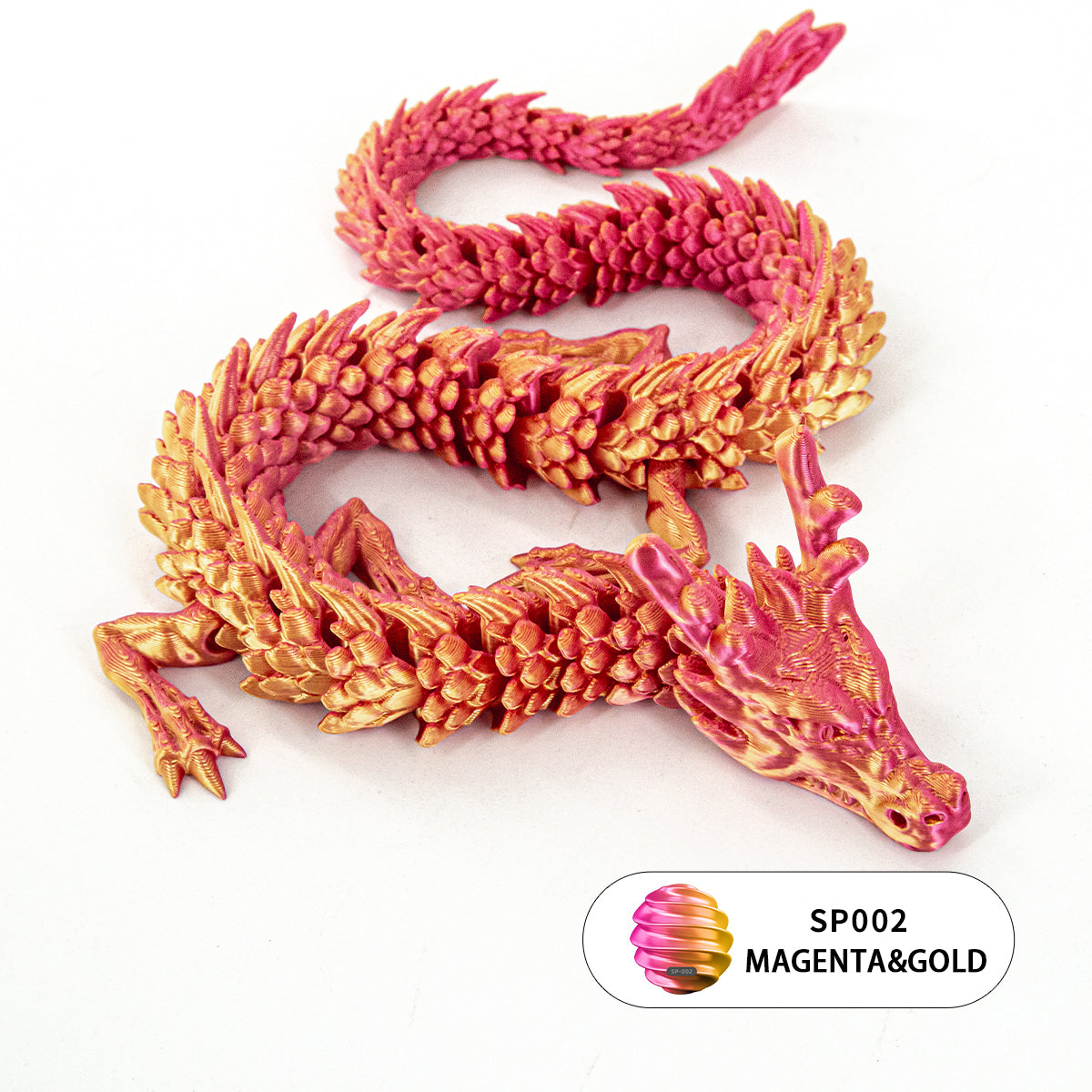 10PCS 3D Printed Flexible Articulated Dragon Set