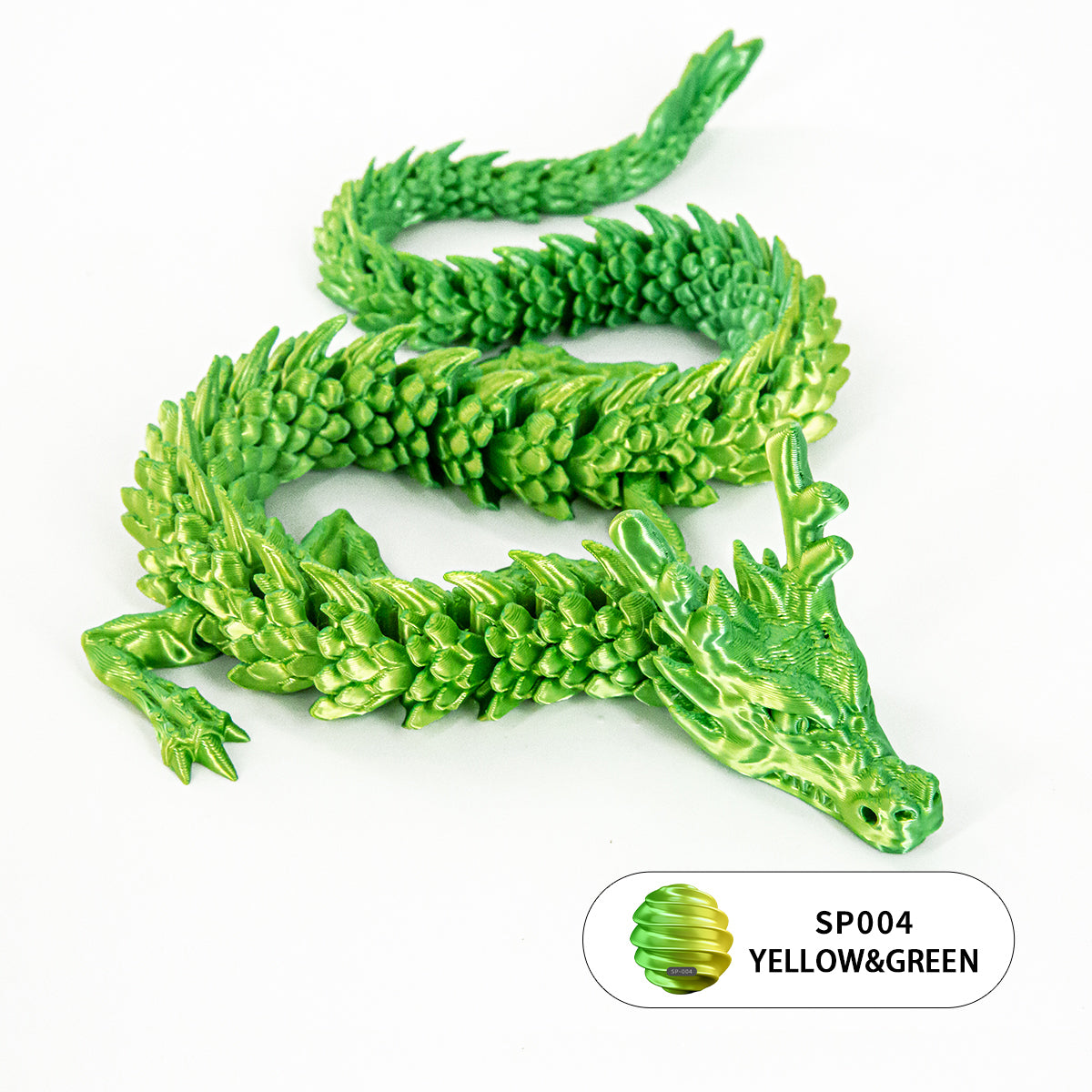 10PCS 3D Printed Flexible Articulated Dragon Set