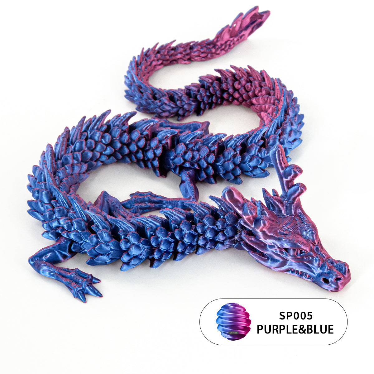 10PCS 3D Printed Flexible Articulated Dragon Set