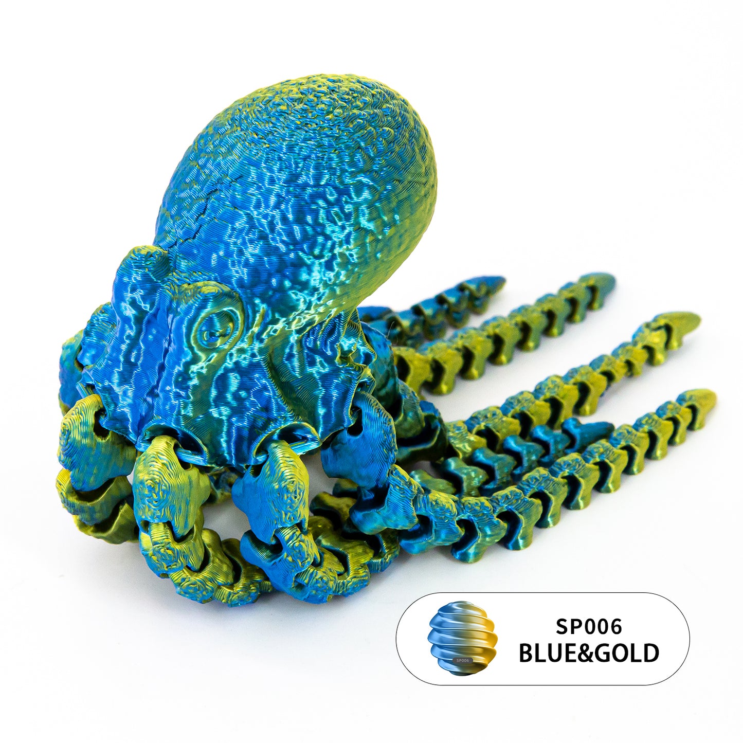 10PCS 3D Printed Articulated Octopus Toy