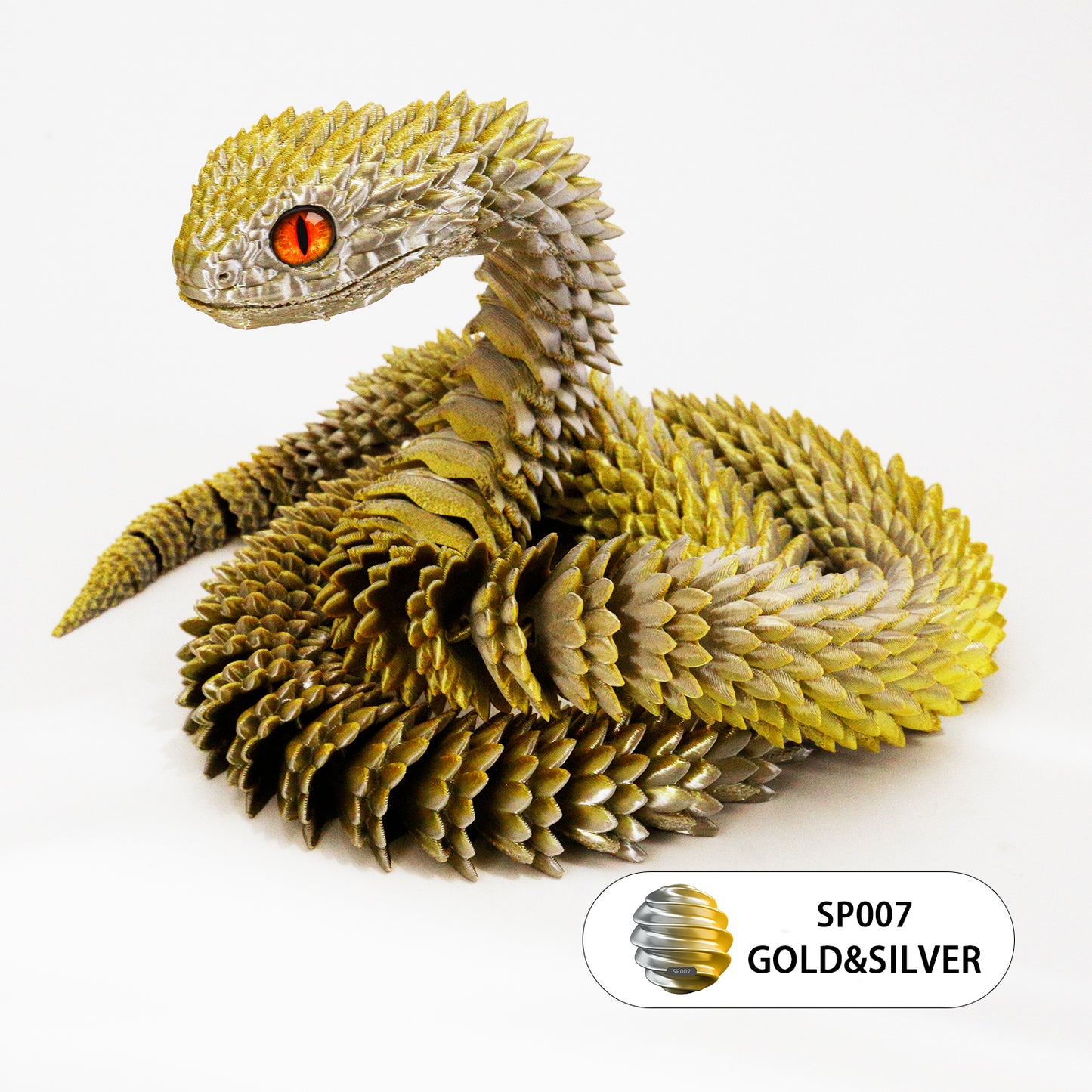 24’’ 3D Printed Articulated Snake Toy
