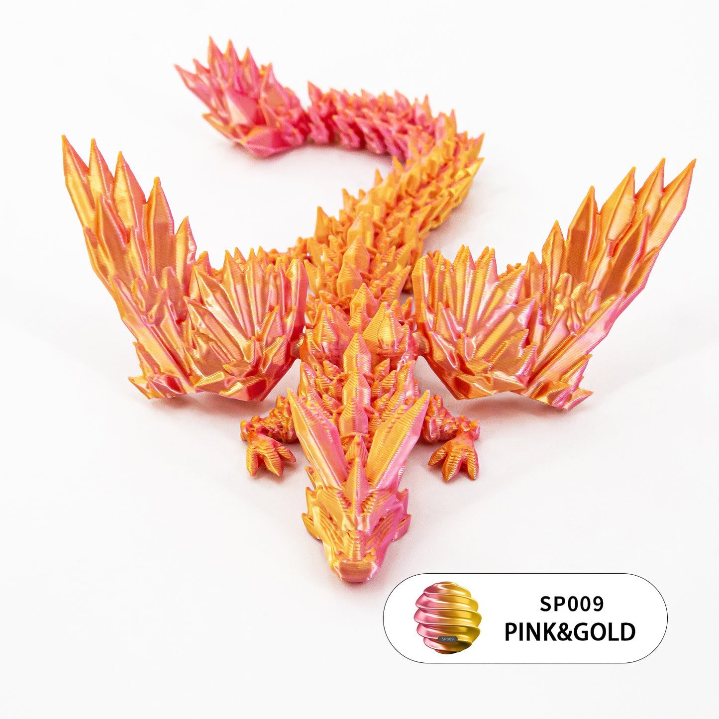 10PCS 3D Printed Articulated Winged Dragon
