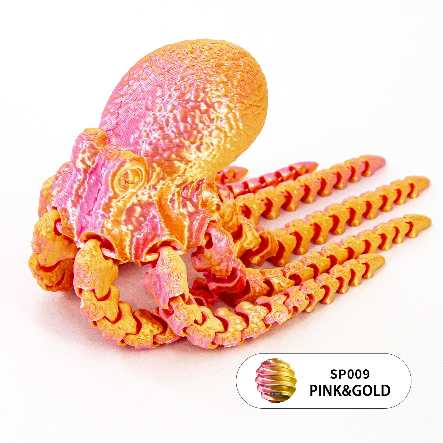 10PCS 3D Printed Articulated Octopus Toy