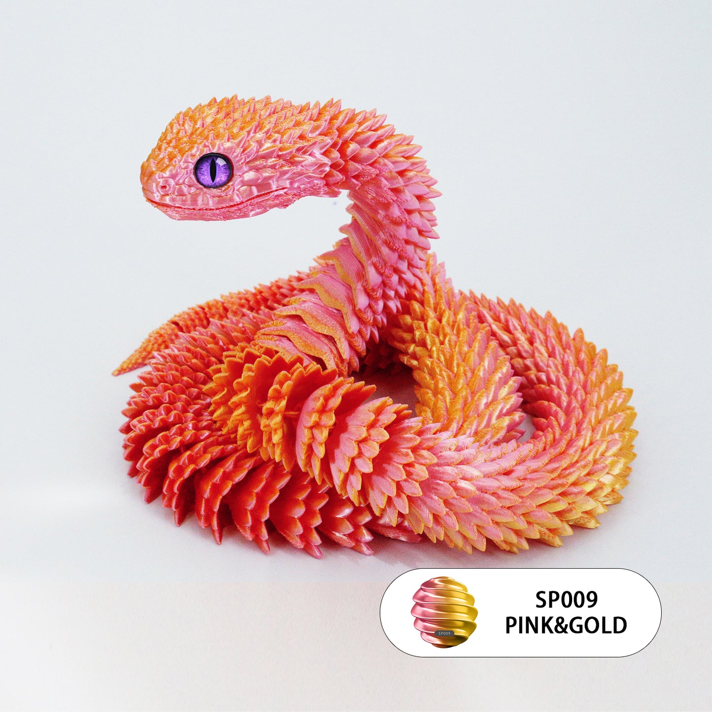 24’’ 3D Printed Articulated Snake Toy