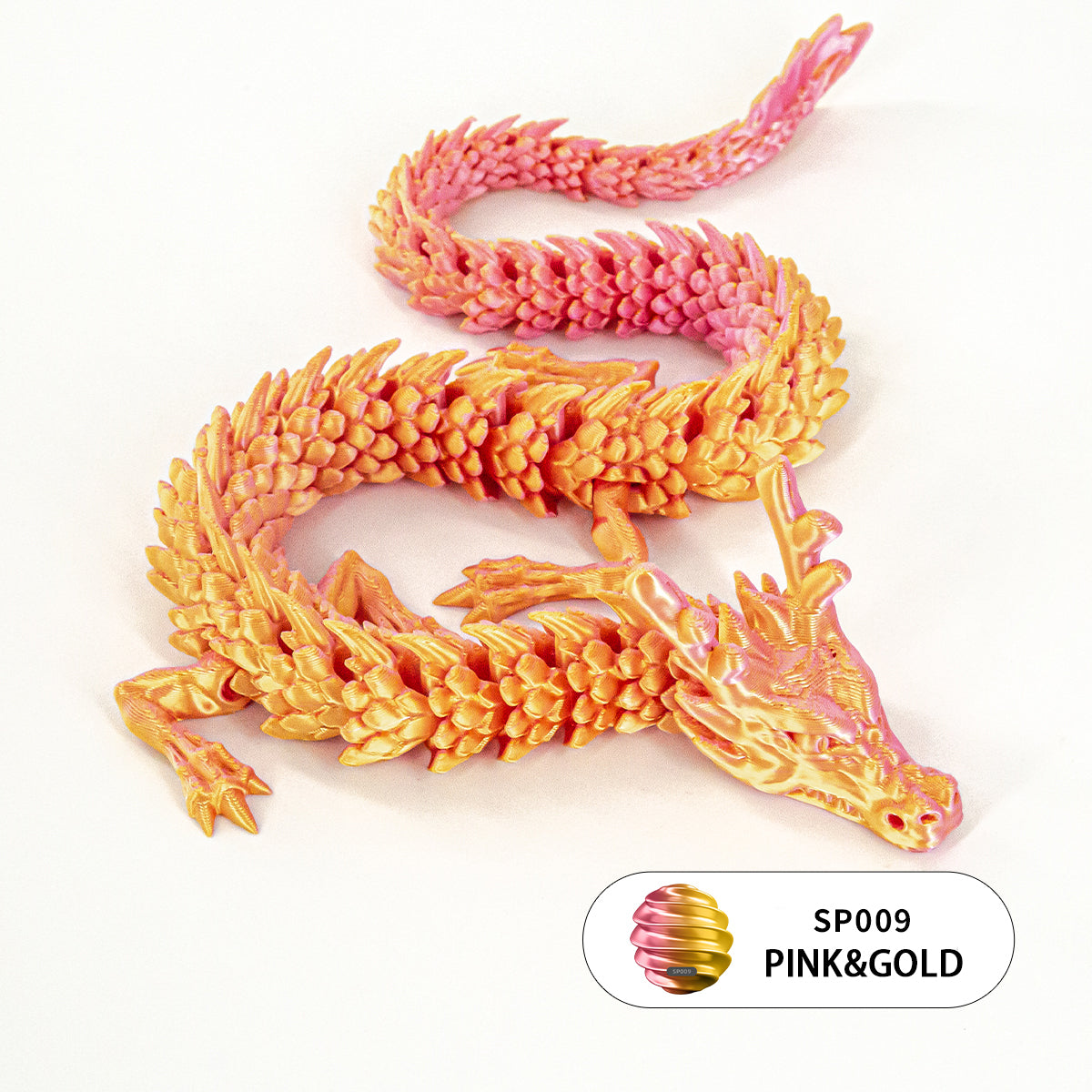 10PCS 3D Printed Flexible Articulated Dragon Set