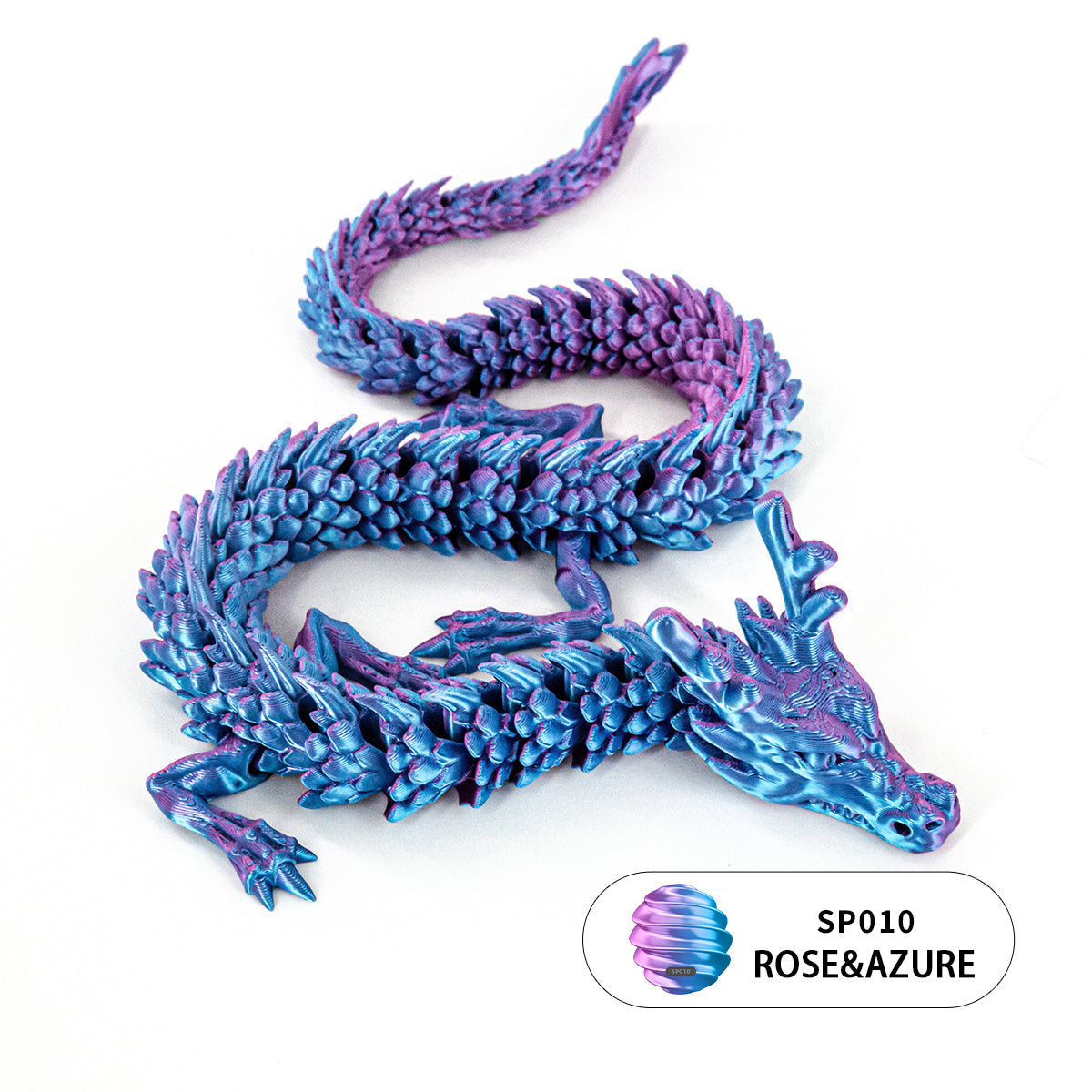 10PCS 3D Printed Flexible Articulated Dragon Set