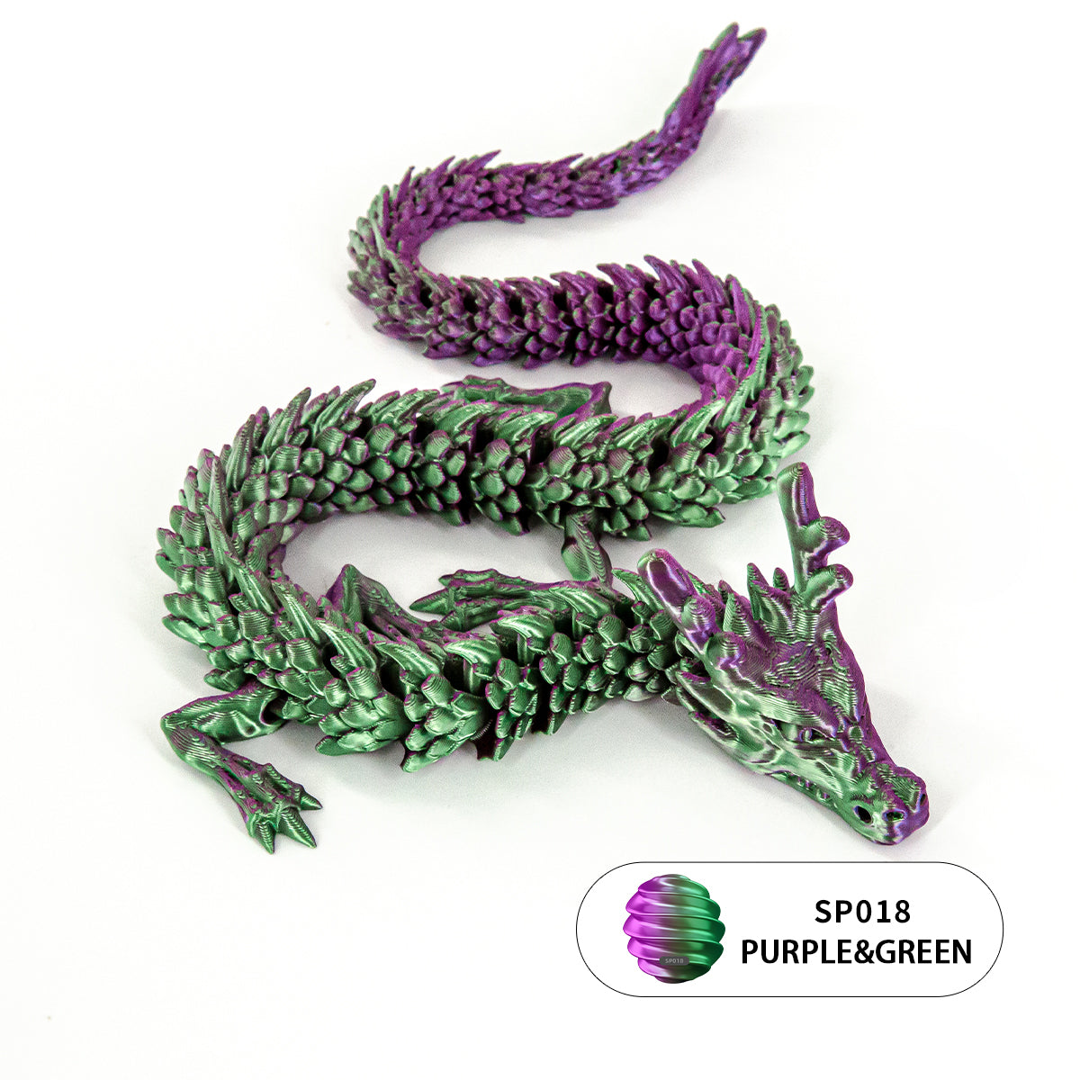 10PCS 3D Printed Flexible Articulated Dragon Set