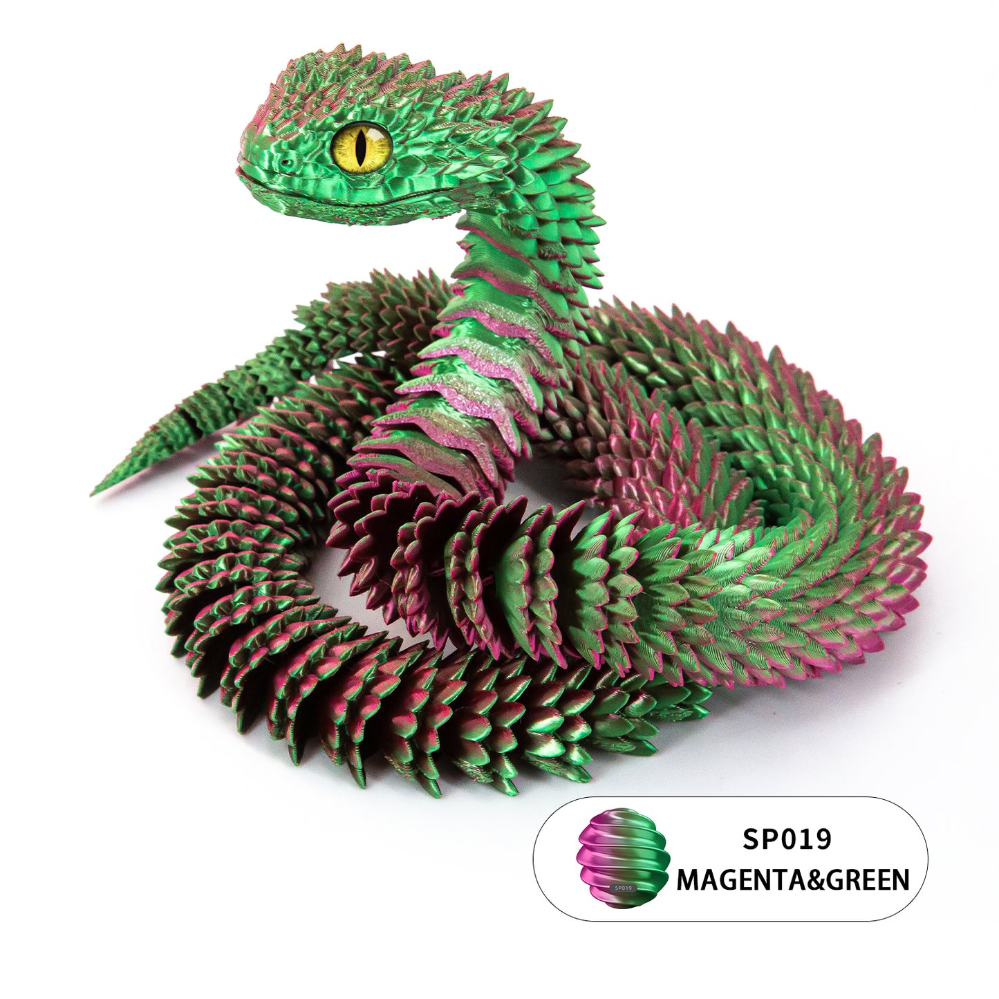 24’’ 3D Printed Articulated Snake Toy