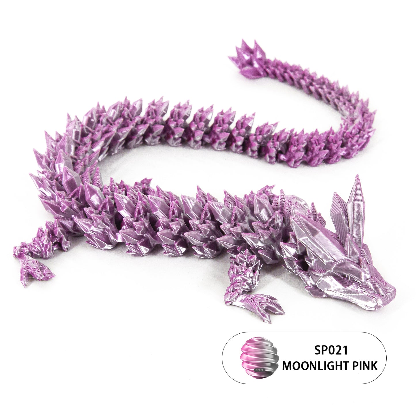 10PCS 3D printed crystal dragon