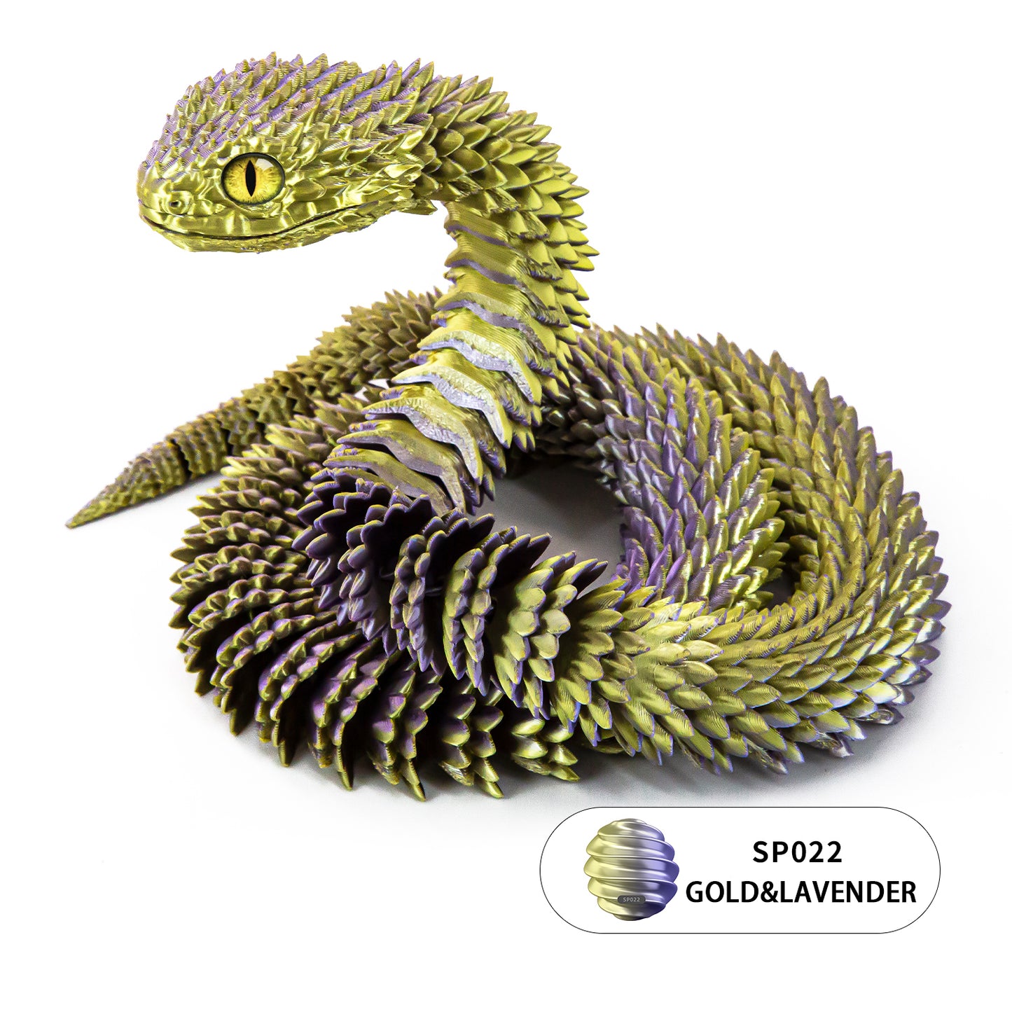 24’’ 3D Printed Articulated Snake Toy