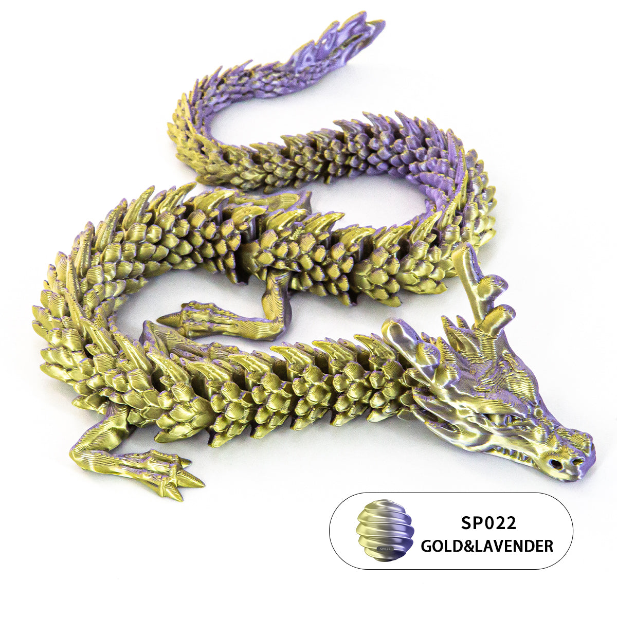 10PCS 3D Printed Flexible Articulated Dragon Set