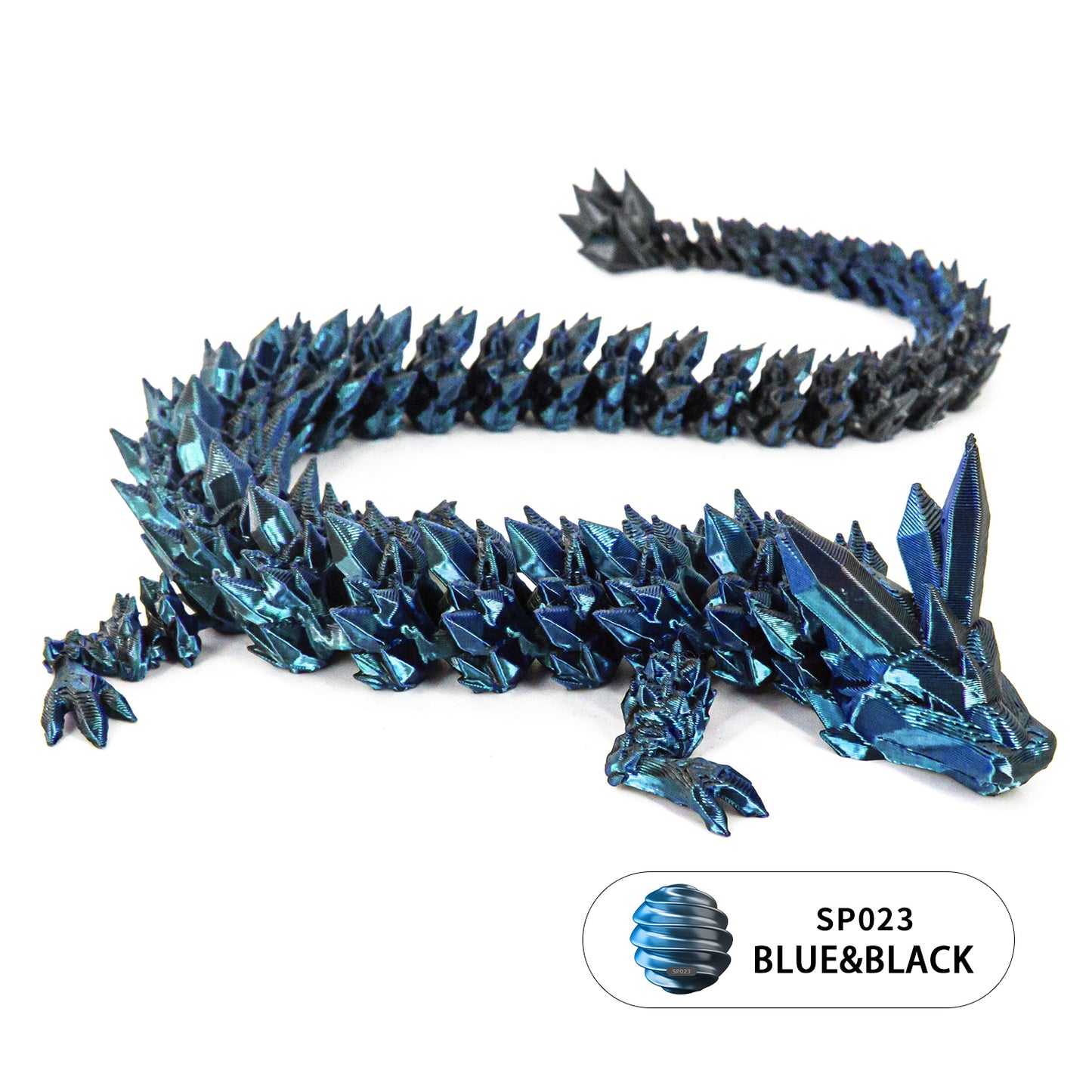 10PCS 3D printed crystal dragon