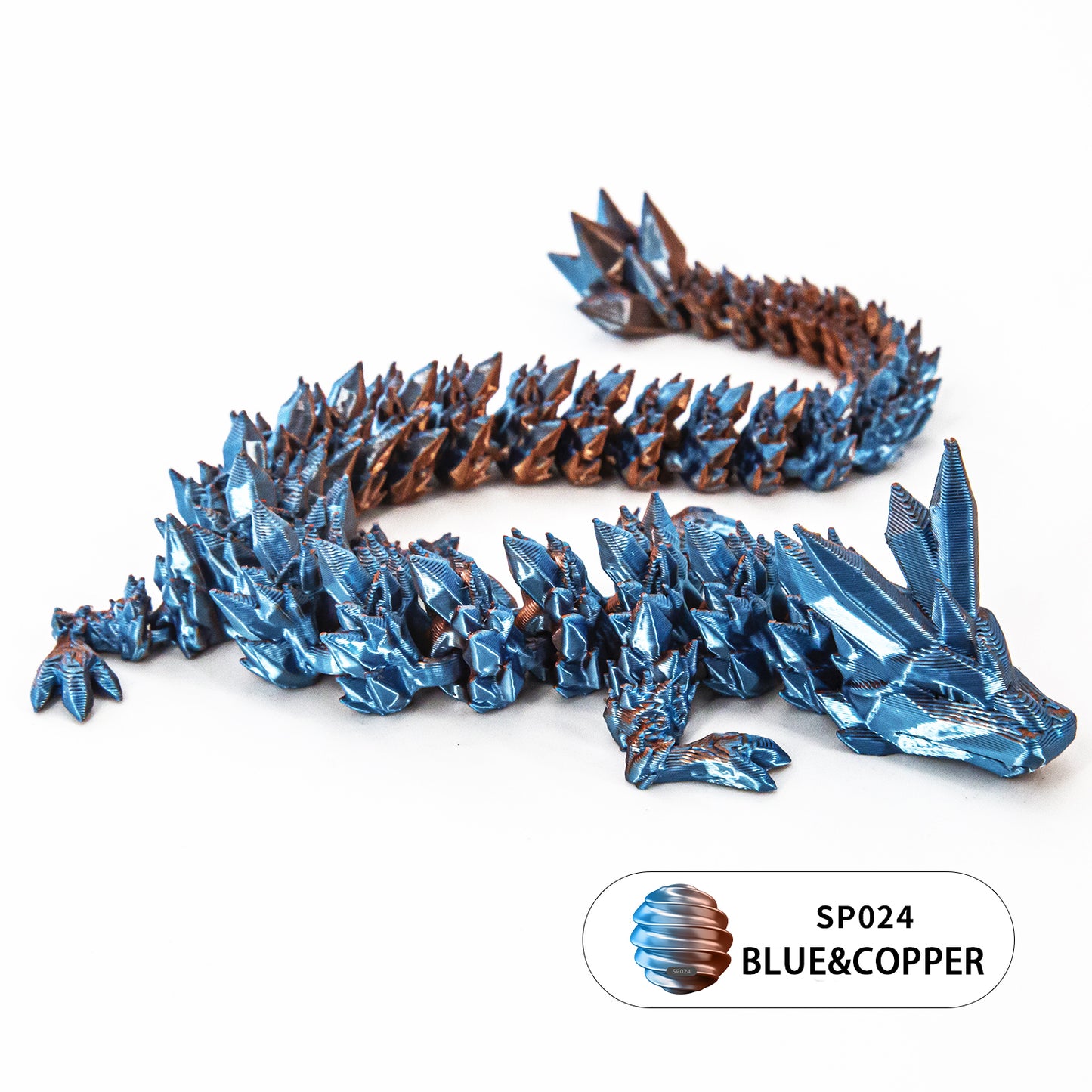 10PCS 3D printed crystal dragon